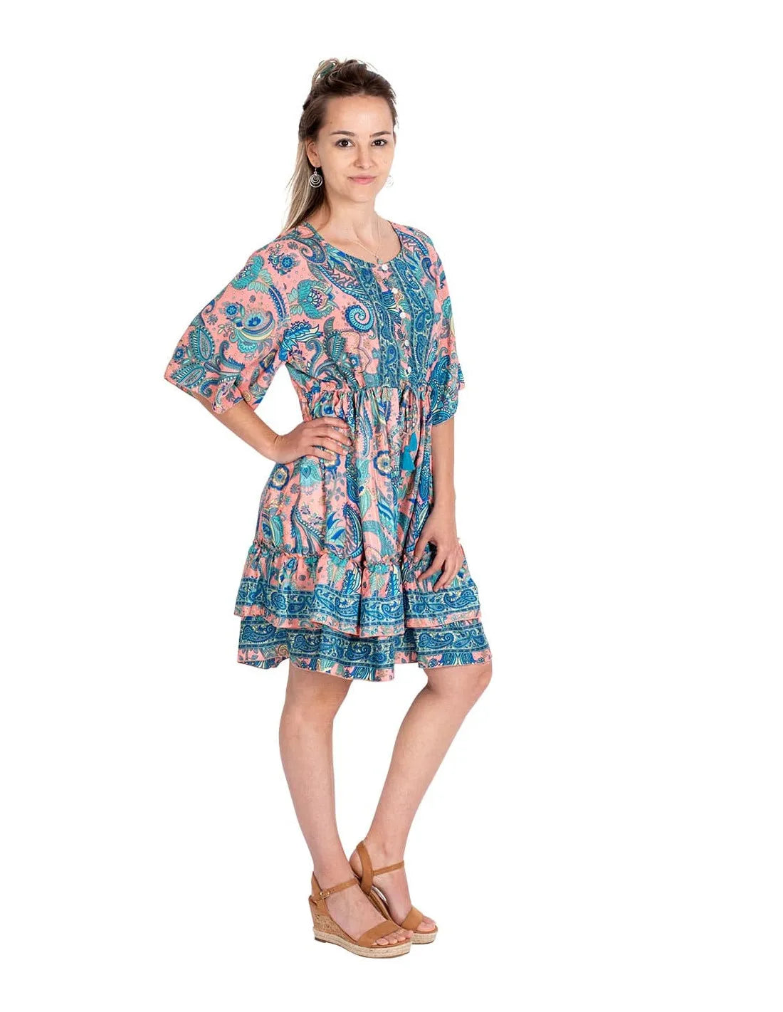Abito corto Boho
